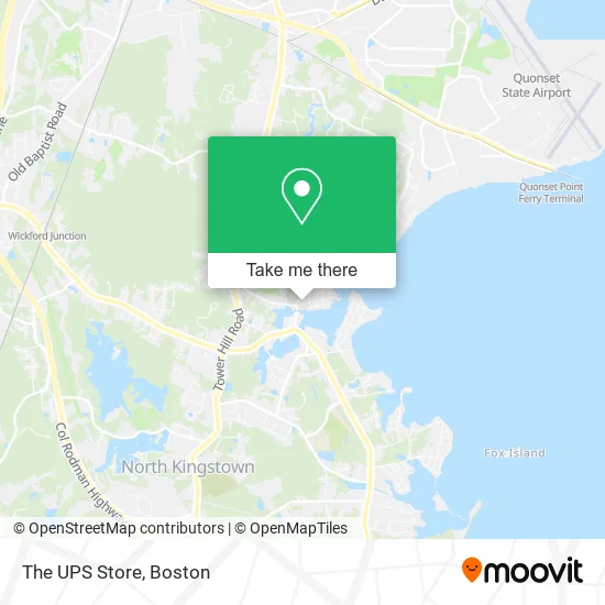 The UPS Store map