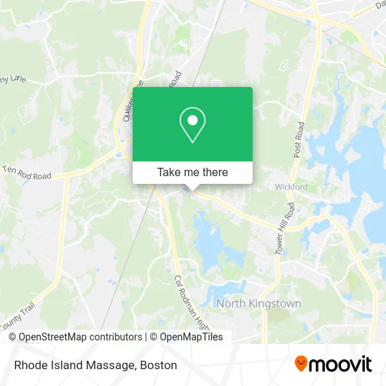 Rhode Island Massage map