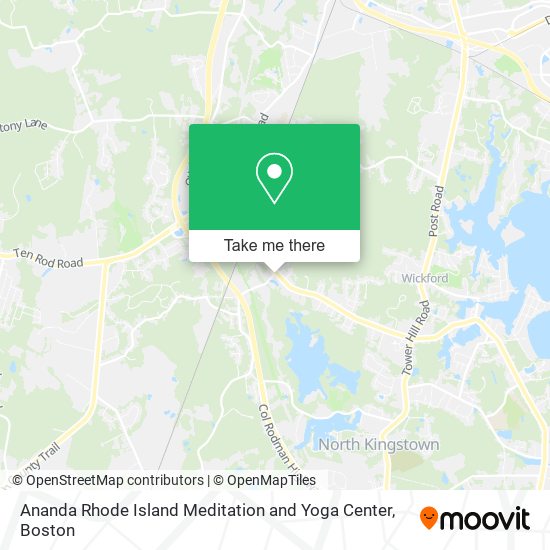 Mapa de Ananda Rhode Island Meditation and Yoga Center