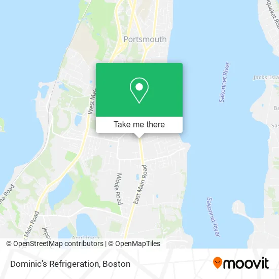 Dominic's Refrigeration map