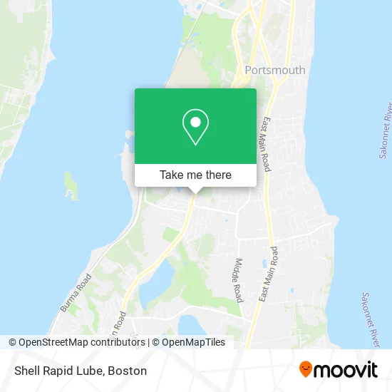 Shell Rapid Lube map