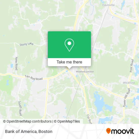 Mapa de Bank of America