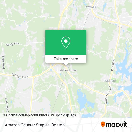 Mapa de Amazon Counter Staples