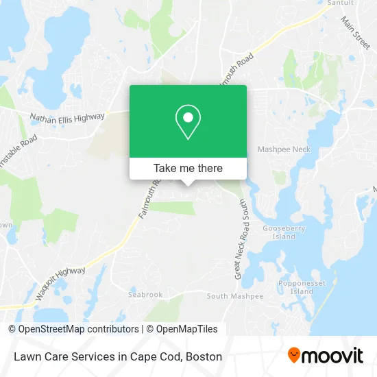 Lawn Care Services in Cape Cod map