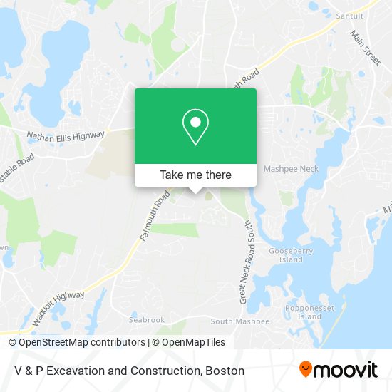 V & P Excavation and Construction map