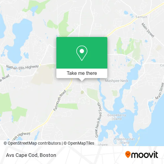 Avs Cape Cod map