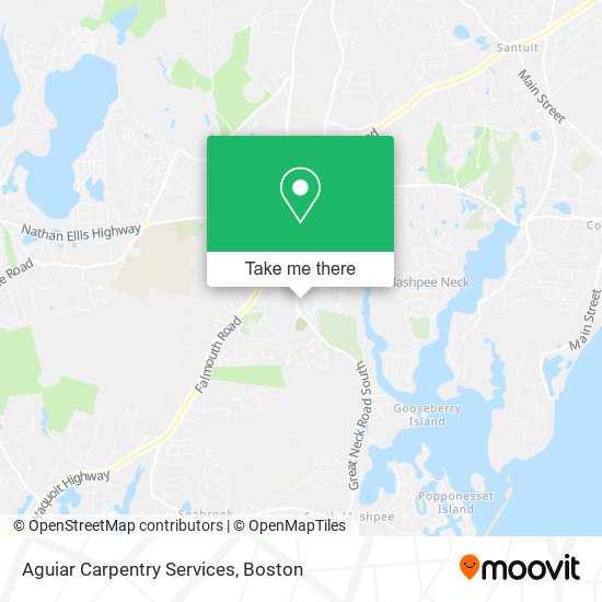 Aguiar Carpentry Services map