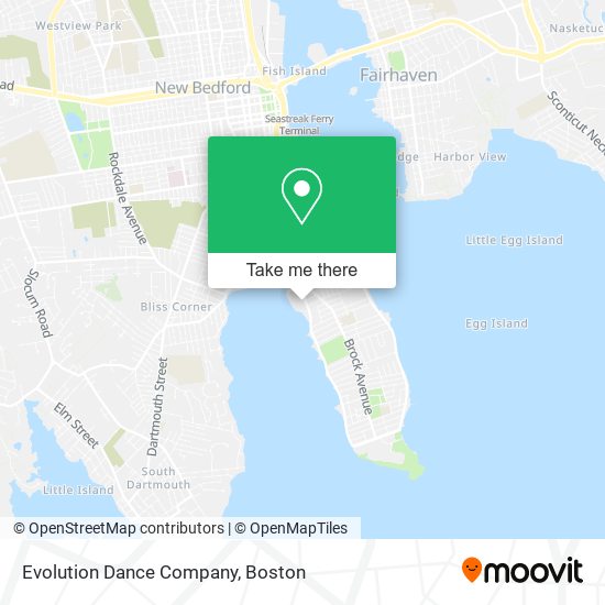Evolution Dance Company map