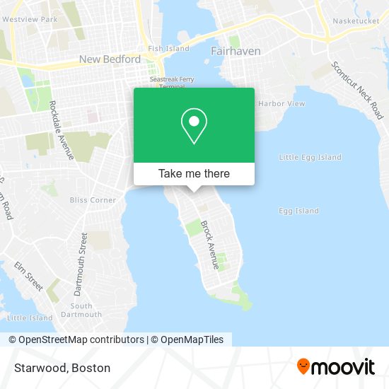 ¿Cómo llegar a Starwood en New Bedford en Autobús o Tren?