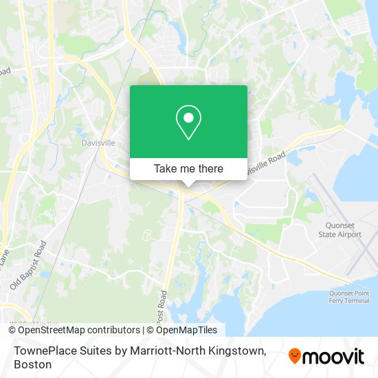 Mapa de TownePlace Suites by Marriott-North Kingstown