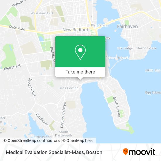 Medical Evaluation Specialist-Mass map