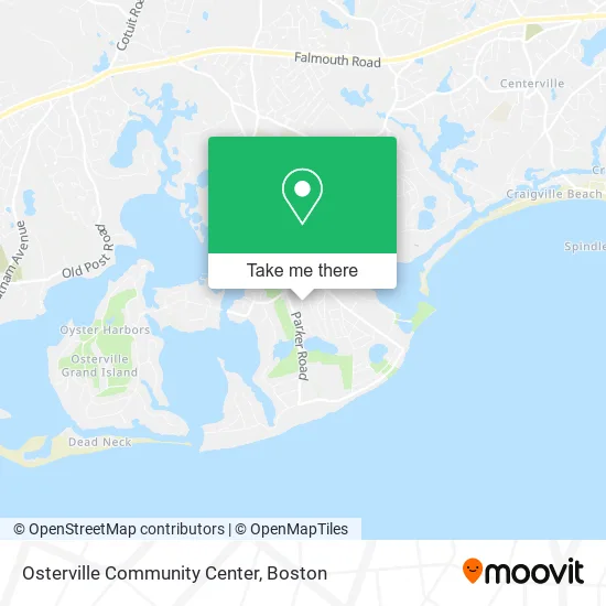 Osterville Community Center map