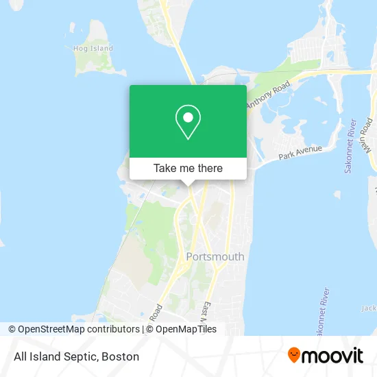 All Island Septic map