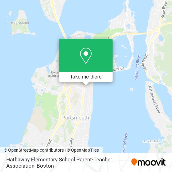 Hathaway Elementary School Parent-Teacher Association map