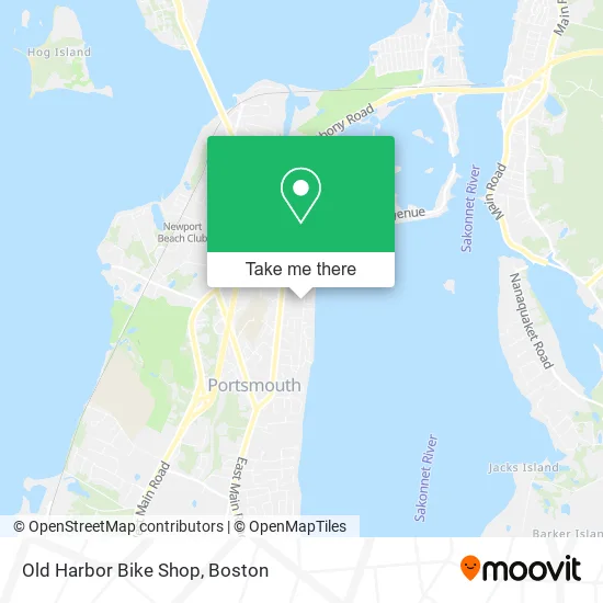 Old Harbor Bike Shop map
