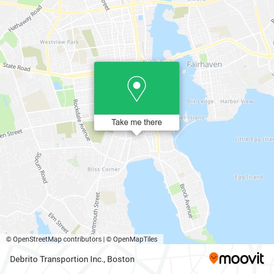 Debrito Transportion Inc. map