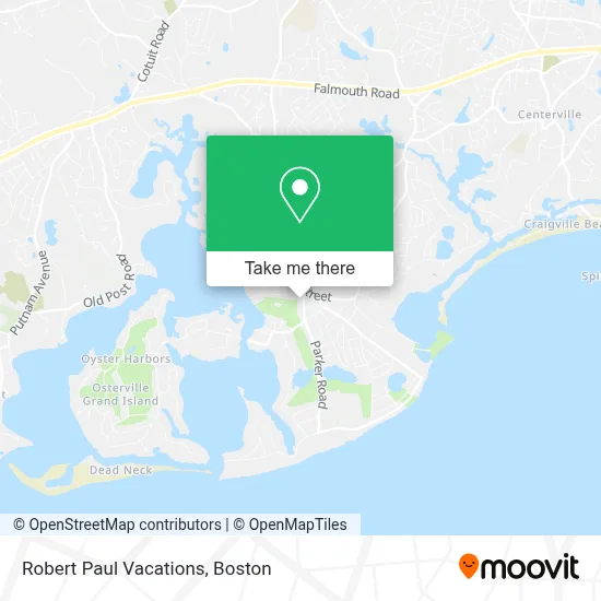 Robert Paul Vacations map