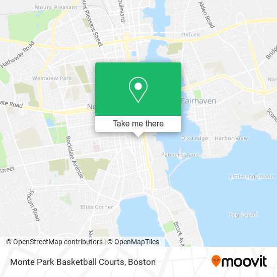 Monte Park Basketball Courts map