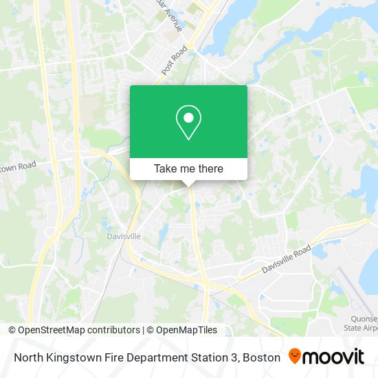 North Kingstown Fire Department Station 3 map