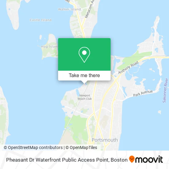 Mapa de Pheasant Dr Waterfront Public Access Point