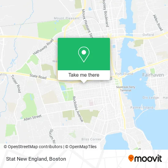 Stat New England map