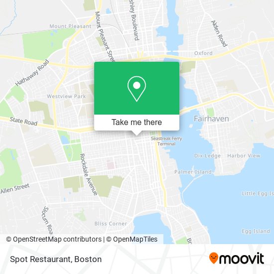 Spot Restaurant map