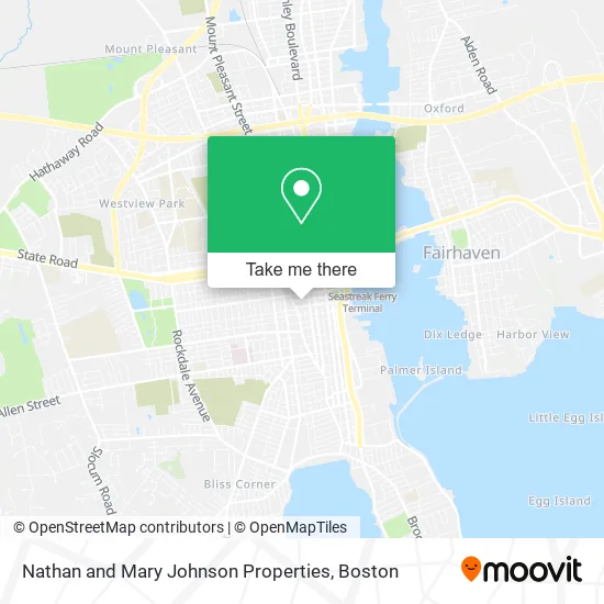 Nathan and Mary Johnson Properties map