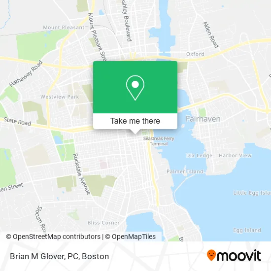 Brian M Glover, PC map
