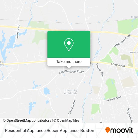 Residential Appliance Repair Appliance map