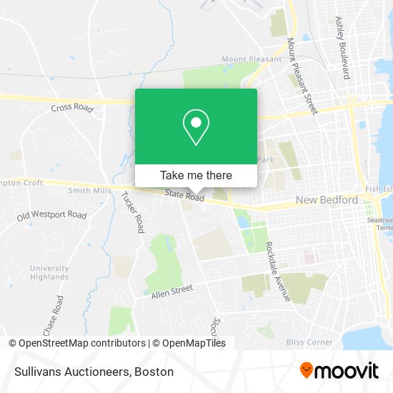 Sullivans Auctioneers map