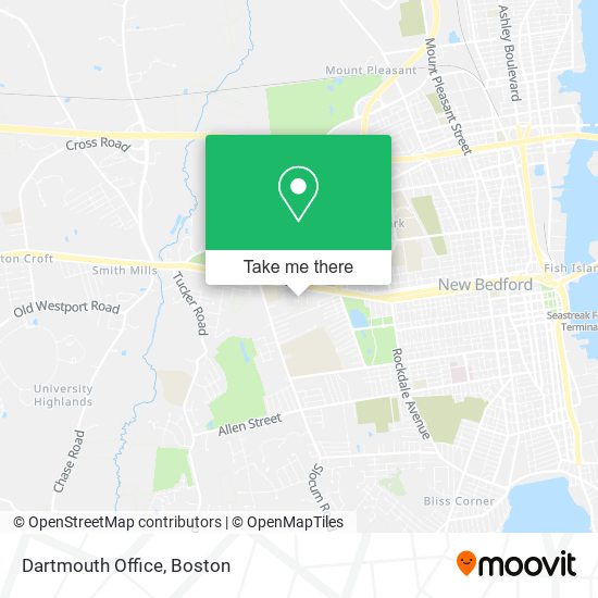 Dartmouth Office map