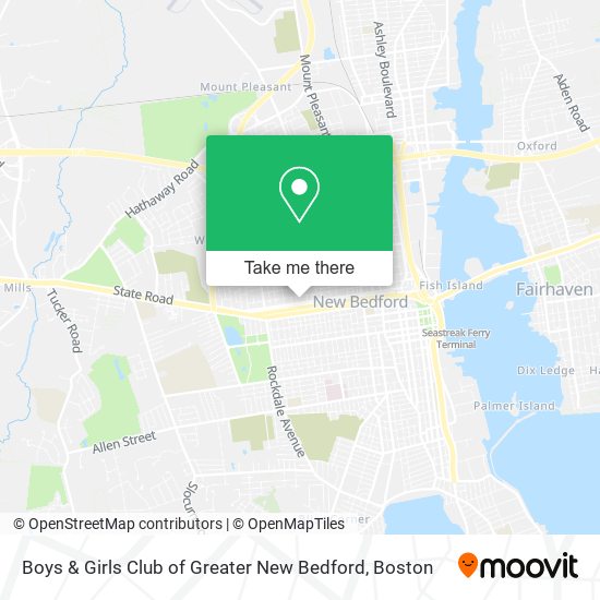 Boys & Girls Club of Greater New Bedford map