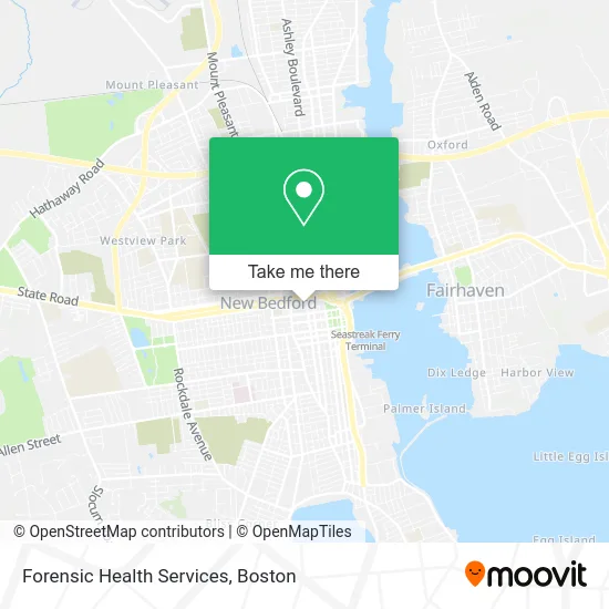 Forensic Health Services map