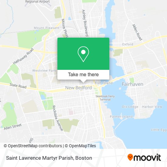 Saint Lawrence Martyr Parish map