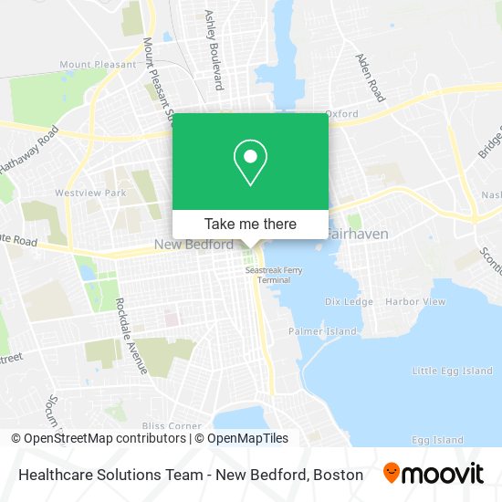 Mapa de Healthcare Solutions Team - New Bedford