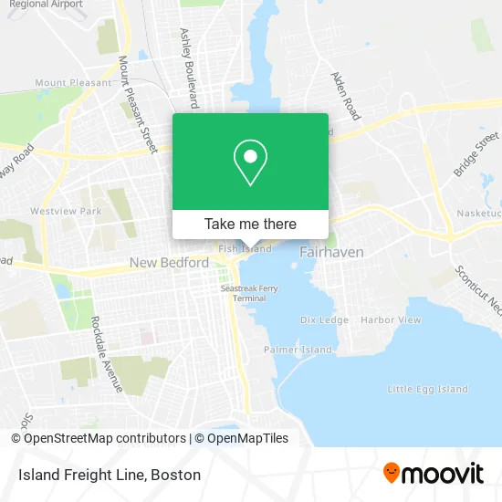 Island Freight Line map