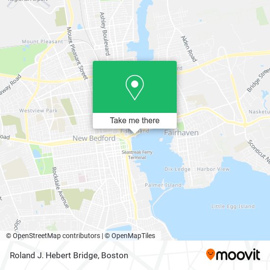 Mapa de Roland J. Hebert Bridge