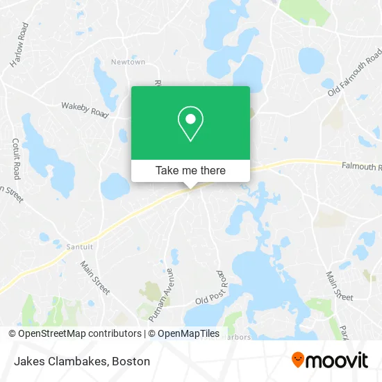 Jakes Clambakes map