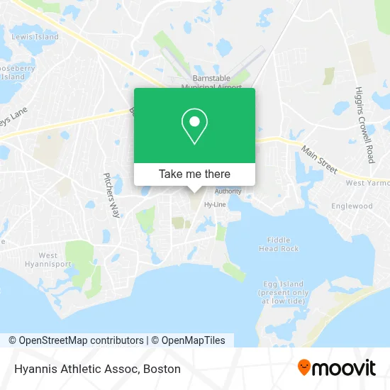Hyannis Athletic Assoc map