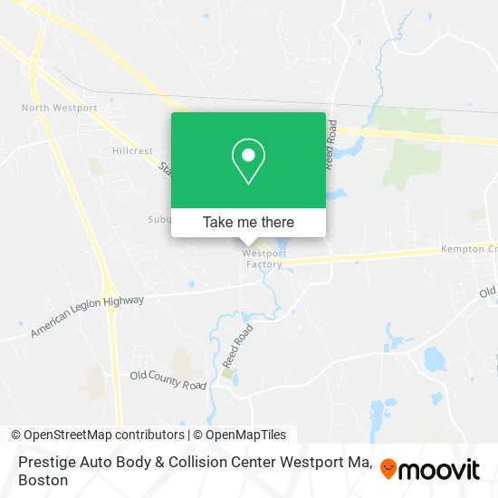 Prestige Auto Body & Collision Center Westport Ma map