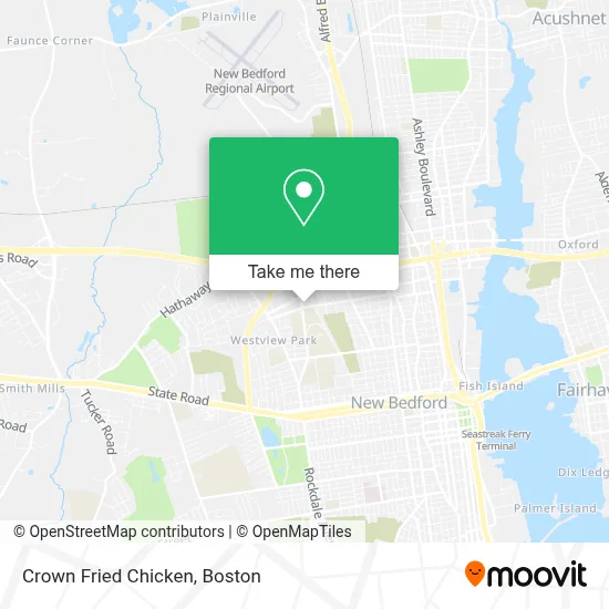 Crown Fried Chicken map