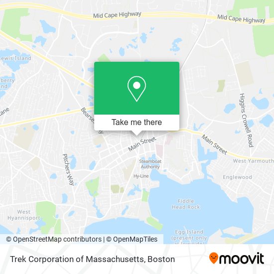 Mapa de Trek Corporation of Massachusetts