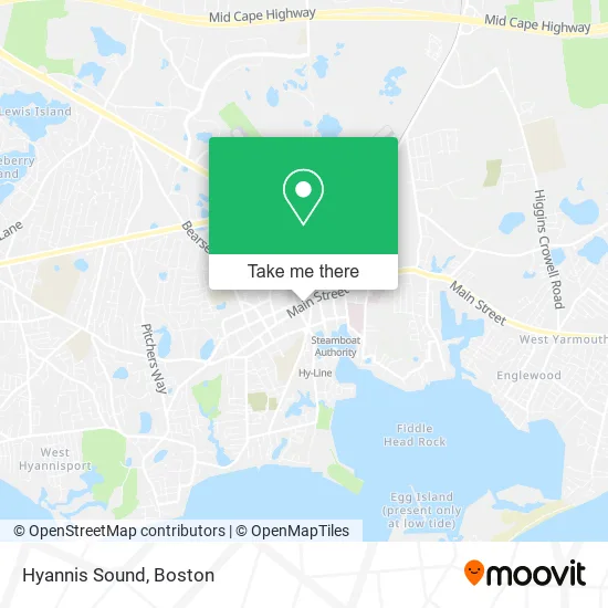 Hyannis Sound map