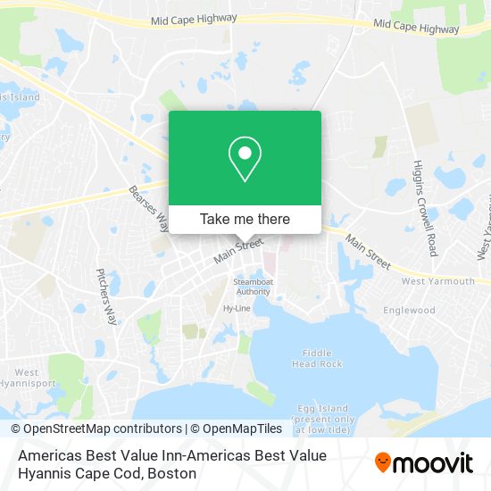 Americas Best Value Inn-Americas Best Value Hyannis Cape Cod map