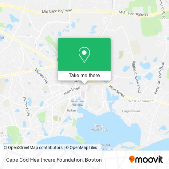 Cape Cod Healthcare Foundation map