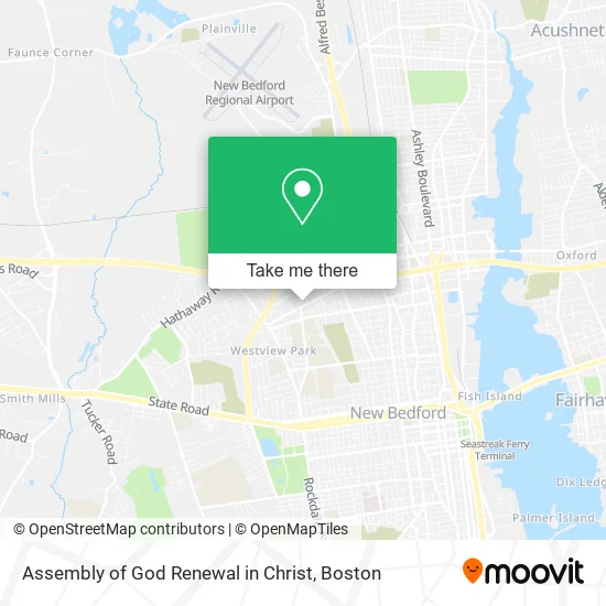 Assembly of God Renewal in Christ map