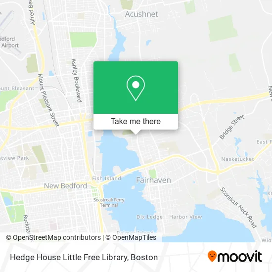 Hedge House Little Free Library map