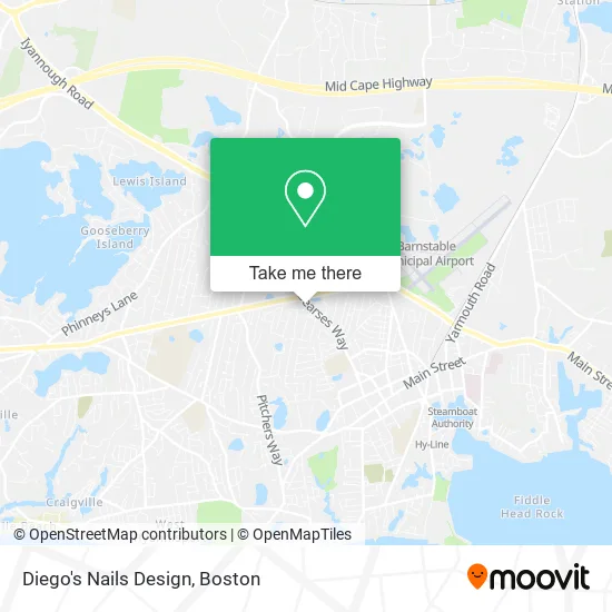 Diego's Nails Design map