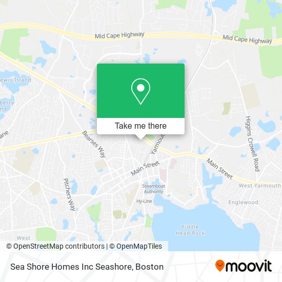 Sea Shore Homes Inc Seashore map