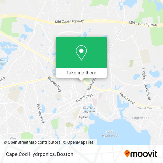 Cape Cod Hydrponics map